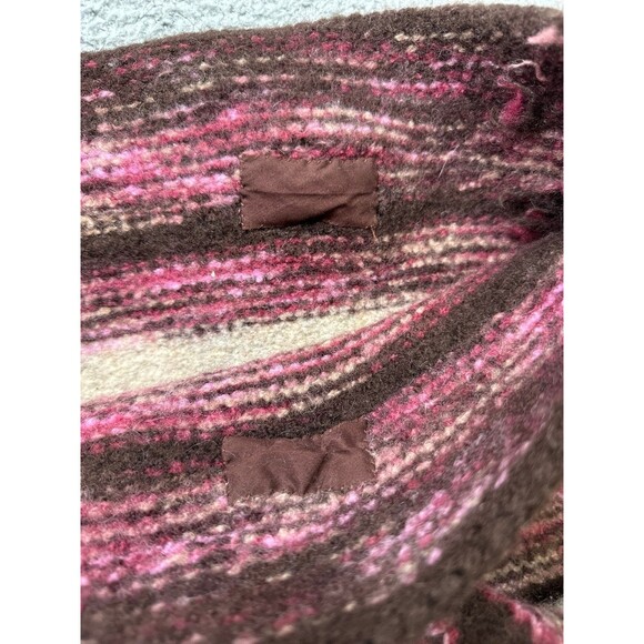 Knitted handBag large wool blend handmade - Picture 9 of 10